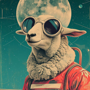 The Epic Sheep Postkarte Motiv 3