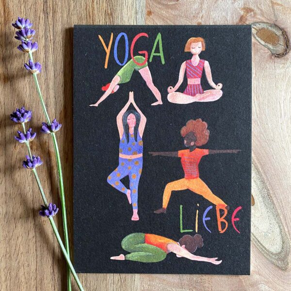 Postkarte Yoga